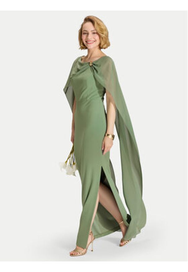 Swing Sukienka wieczorowa 5AK11900 Zielony Regular Fit. Kolor: zielony. Materiał: syntetyk. Styl: wizytowy