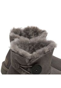 Ugg Śniegowce W Mini Bailey Button II 1016422 Szary. Kolor: szary. Materiał: skóra #5