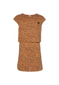 Protest - Sukienka dziecięca PROTEST DESREE JR dress. Kolor: beżowy, wielokolorowy, brązowy. Sport: turystyka piesza