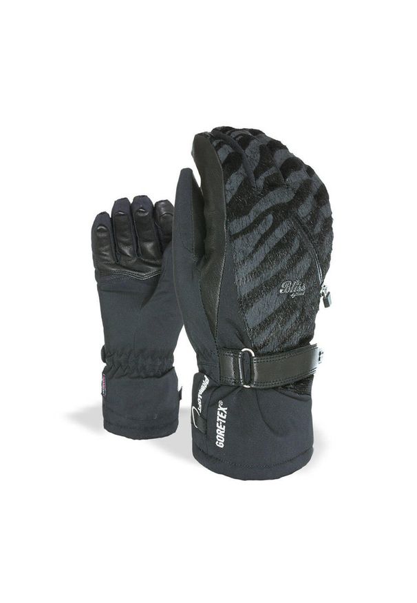 Rękawice nerciarskie damskie Level Bliss I-Crystal Gore-Tex. Kolor: czarny, szary, wielokolorowy. Technologia: Gore-Tex