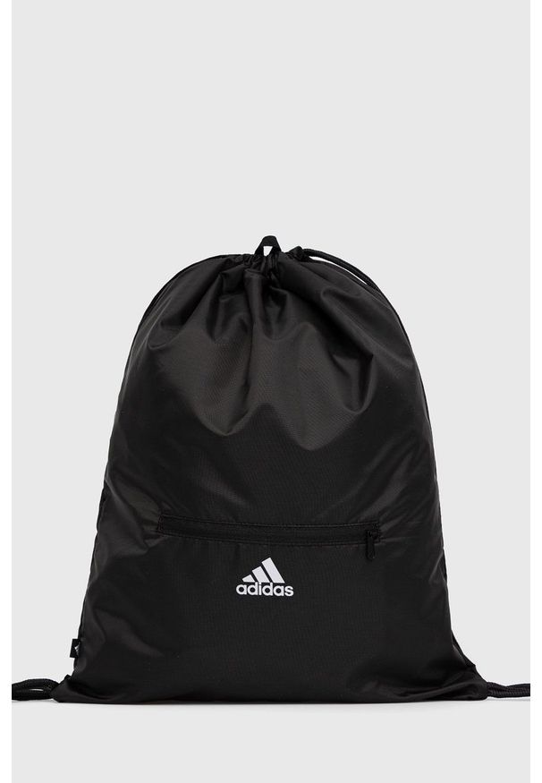 Adidas - adidas Plecak GN2040 kolor czarny z nadrukiem. Kolor: czarny. Materiał: poliester. Wzór: nadruk