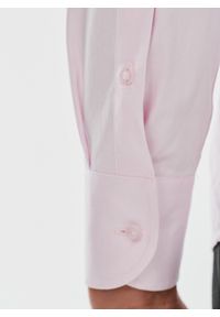 Pako Lorente - PAKO LORENTE – Różowa koszula męska. Kolor: różowy. Materiał: bawełna. Długość rękawa: długi rękaw. Długość: długie. Wzór: gładki #2