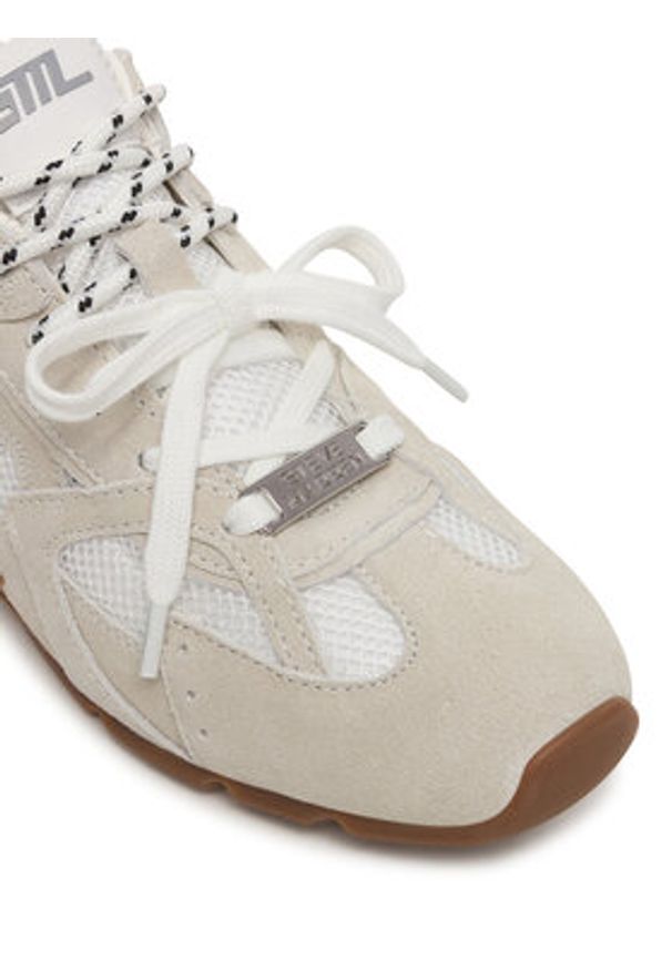 Steve Madden Sneakersy Asiel 11005159 Biały. Kolor: biały. Materiał: skóra, zamsz