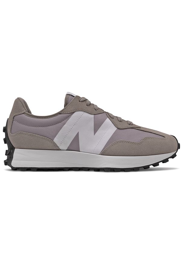 Buty New Balance MS327CPI – beżowe. Okazja: na co dzień. Kolor: beżowy. Materiał: guma, skóra, zamsz. Szerokość cholewki: normalna