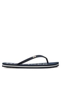 TOMMY HILFIGER - Tommy Hilfiger Japonki Strap Beach Sandal FW0FW07901 Granatowy. Kolor: niebieski. Materiał: syntetyk #6