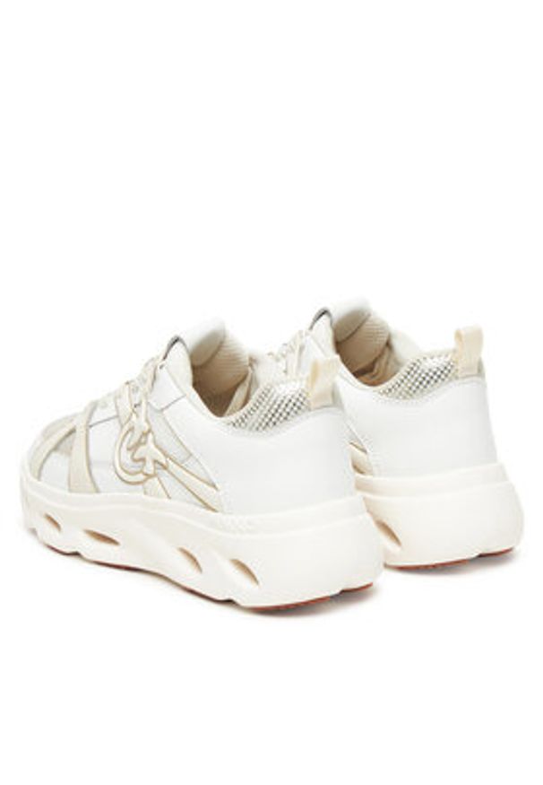 Pinko - PINKO Sneakersy Pink 06 SS0127E036 Biały. Kolor: biały. Materiał: skóra