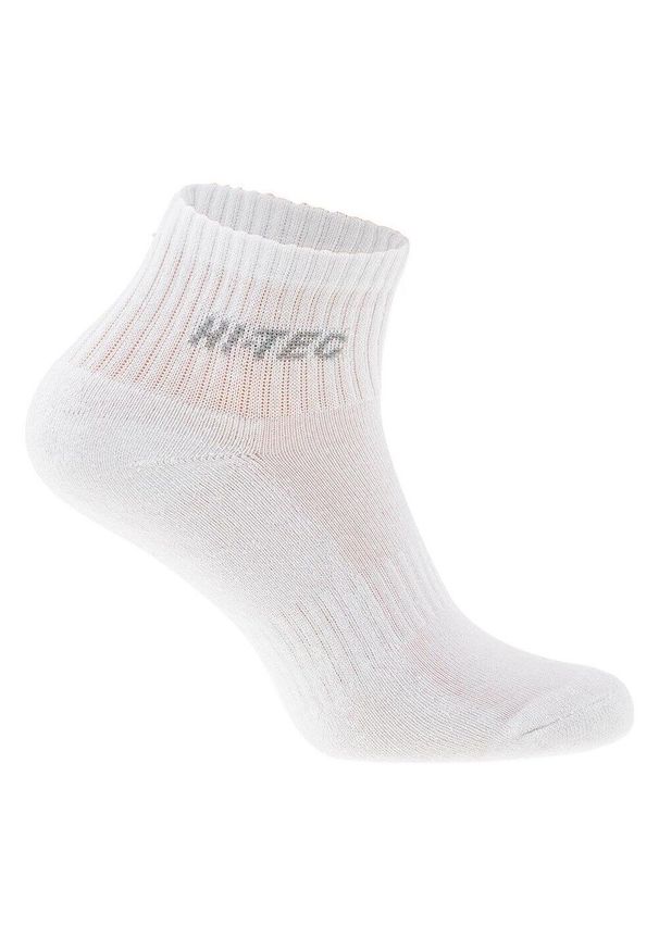 Hi-tec - Skarpetki Unisex Dla Dorosłych Z Logo Quarro (zestaw 3 Sztuk). Kolor: biały. Sport: turystyka piesza