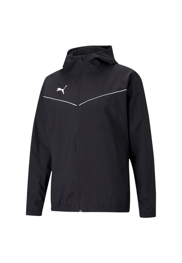 Kurtka piłkarska dla dzieci Puma teamRISE All Weather Jacket. Kolor: czarny, wielokolorowy, biały. Sport: piłka nożna