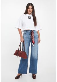 Pinko - T-shirt damski z logo Borghetto PINKO #3