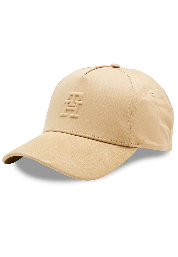 TOMMY HILFIGER - Czapka z daszkiem Tommy Hilfiger. Kolor: beżowy