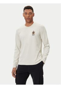 Aeronautica Militare Longsleeve 252TS2466UJ00703 Beżowy Regular Fit. Kolor: beżowy. Materiał: bawełna. Długość rękawa: długi rękaw