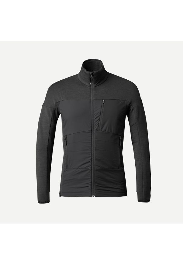FORCLAZ - Bluza trekkingowa męska Forclaz MT900 merino. Materiał: wełna, włókno, elastan, poliamid, materiał. Sport: wspinaczka