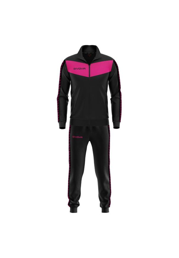 Dres Givova z triacetatu 3XL. Kolor: czarny, biały, wielokolorowy. Materiał: dresówka. Sport: piłka nożna