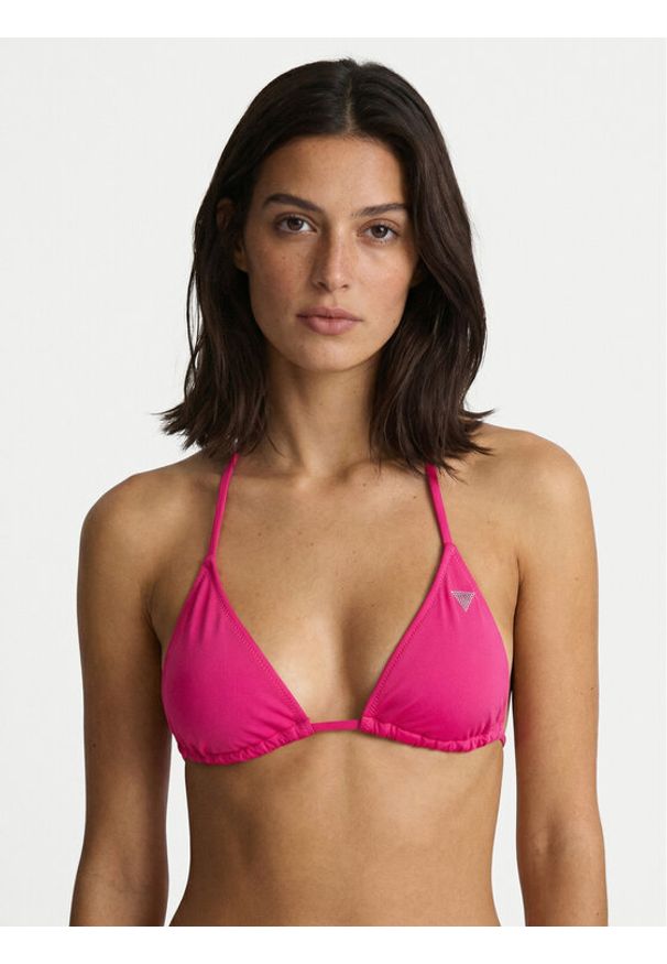 Guess Góra od bikini E6GJ44 KF442 Różowy. Kolor: różowy. Materiał: syntetyk