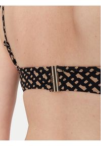 BOSS Góra od bikini Bb Monogram 50535267 Czarny Regular Fit. Kolor: czarny. Materiał: syntetyk