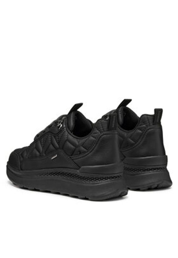 Geox Sneakersy D Spherica Actif X2 D46WPD 0FU85 C9999 Czarny. Kolor: czarny. Materiał: skóra