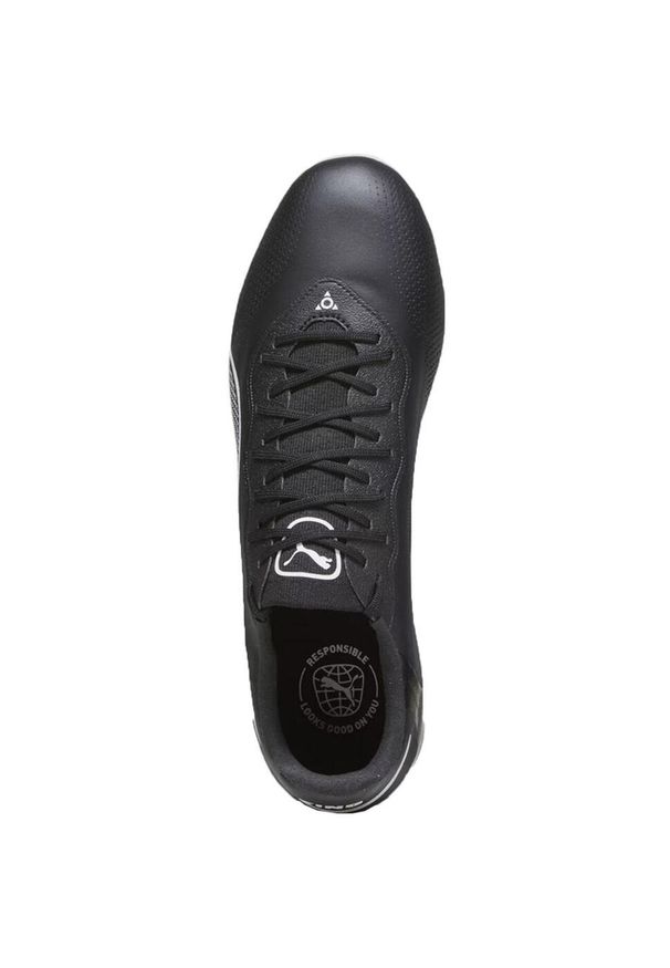 Buty piłkarskie męskie Puma 01 King Pro Fg Ag. Zapięcie: sznurówki. Kolor: czarny, biały, wielokolorowy. Materiał: syntetyk, materiał. Szerokość cholewki: normalna. Sport: piłka nożna