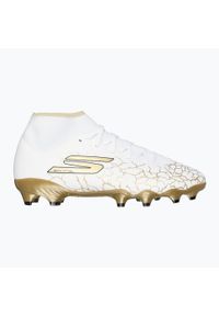 skechers - Buty piłkarskie męskie SKECHERS Razor 1.5 Academy FG. Kolor: biały. Sport: piłka nożna