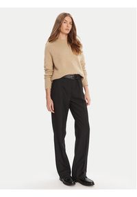 BOSS Sweter Febisan 50478315 Beżowy Regular Fit. Kolor: beżowy. Materiał: wełna #5