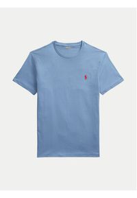 Polo Ralph Lauren T-Shirt 710671438408 Niebieski Slim Fit. Typ kołnierza: polo. Kolor: niebieski. Materiał: bawełna #3