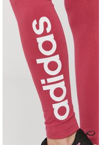 Adidas - adidas - Legginsy. Kolor: różowy. Materiał: dzianina. Wzór: nadruk #3