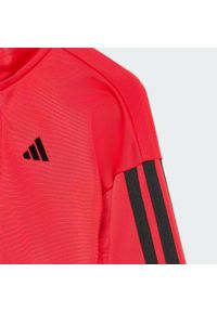 Adidas - Dres Essentials CLIMACOOL Kids. Okazja: na uczelnię. Kolor: czerwony, wielokolorowy, czarny. Materiał: dresówka. Styl: sportowy