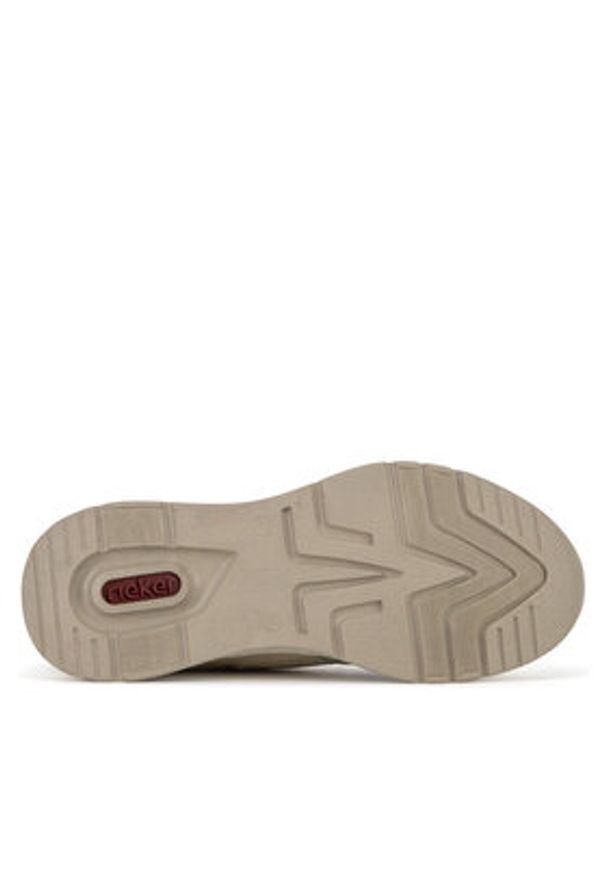 Rieker Sneakersy M0058-60 Beżowy. Kolor: beżowy. Materiał: materiał