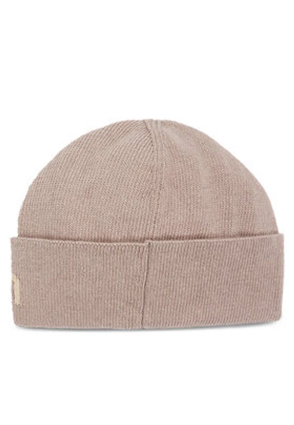 Calvin Klein Czapka Logo Reverso Tonal Beanie K60K611151 Beżowy. Kolor: beżowy. Materiał: syntetyk