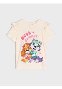 Sinsay - Koszulka z nadrukiem z przodu i na plecach PAW Patrol - kremowy. Kolor: kremowy. Wzór: nadruk