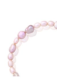 MOKOBELLE - Bransoletka z różowych pereł z chwostem i medalikiem Mokobelle. Materiał: pozłacane. Kolor: różowy, wielokolorowy, fioletowy. Kamień szlachetny: perła #3