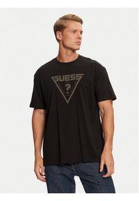 Guess T-Shirt Z4BI02 I3Z14 Czarny Regular Fit. Kolor: czarny. Materiał: bawełna