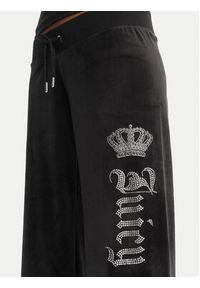 Juicy Couture Spodnie dresowe Gothic Crown JCBBJ126806 Czarny Straight Leg. Kolor: czarny. Materiał: syntetyk #2