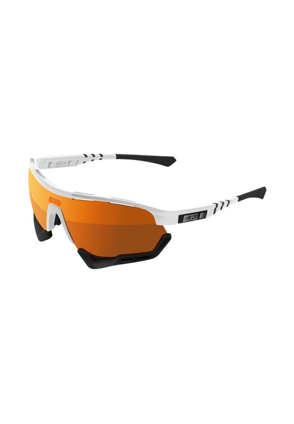 SCICON SPORTS - Okulary Scicon Aerotech XXL SCNPP white gloss. Kolor: zielony, brązowy, wielokolorowy