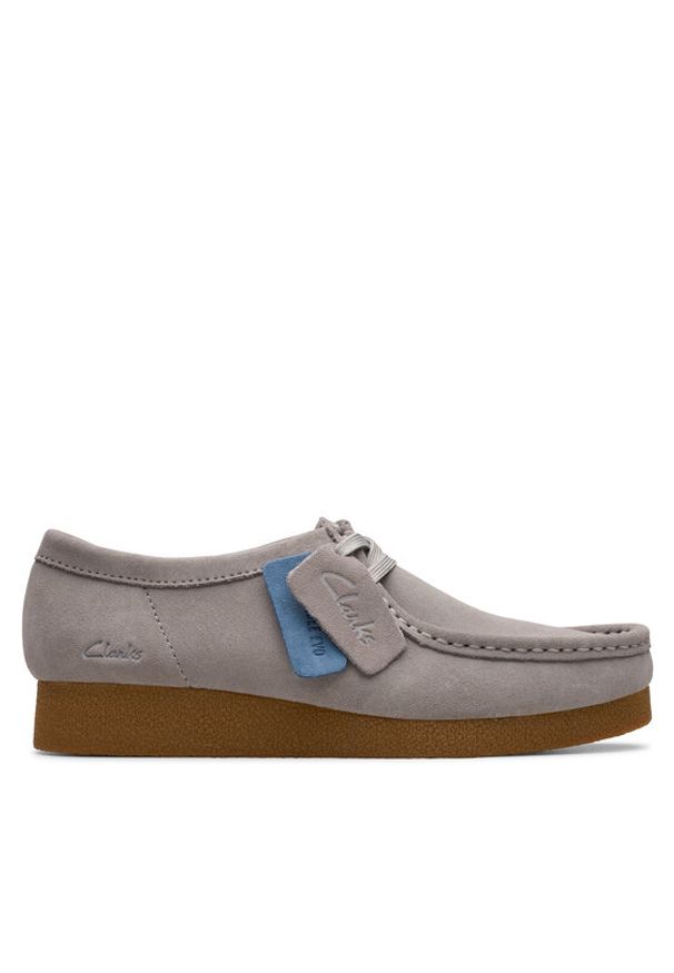 Clarks Półbuty WallabeeEVOSh 26181477 Szary. Kolor: szary. Materiał: zamsz, skóra