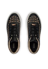 Guess Sneakersy Kyra FLPKYR LEM12 Czarny. Kolor: czarny. Materiał: skóra