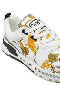 Versace Jeans Couture Sneakersy 77YA3SA1 ZS654 Biały. Kolor: biały. Materiał: materiał