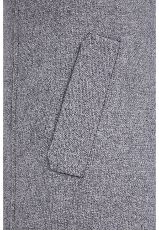 Drykorn - Płaszcz Secset. Okazja: na co dzień. Kolor: szary. Materiał: materiał, wełna. Styl: casual