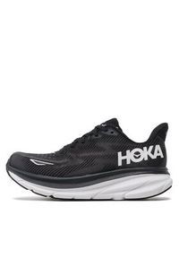 HOKA - Hoka Buty do biegania Clifton 9 Wide 1132211 Czarny. Kolor: czarny. Materiał: materiał #4