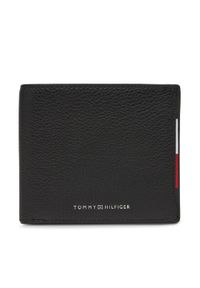 TOMMY HILFIGER - Tommy Hilfiger Portfel męski Central Cc And Coin AM0AM13514 Czarny. Kolor: czarny. Materiał: skóra