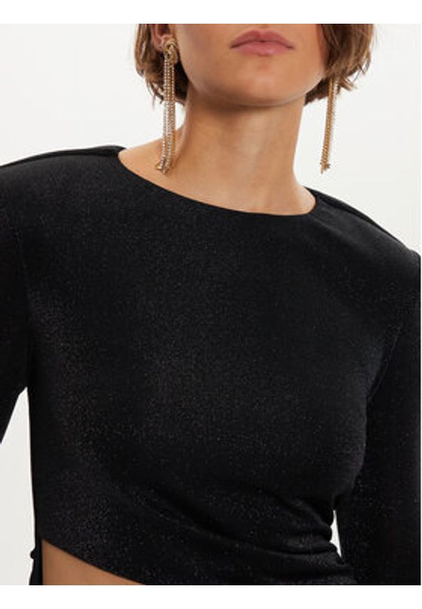 SIMONA CORSELLINI - Simona Corsellini Sukienka koktajlowa A24CEAB052 Czarny Slim Fit. Kolor: czarny. Materiał: syntetyk. Styl: wizytowy