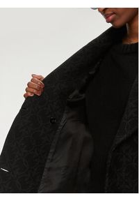 Pinko Płaszcz wełniany 101875 Y82W Czarny Regular Fit. Kolor: czarny. Materiał: bawełna