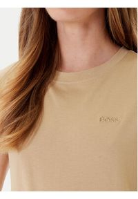 BOSS T-Shirt C_Esogo_1 50506973 Beżowy Slim Fit. Kolor: beżowy. Materiał: bawełna