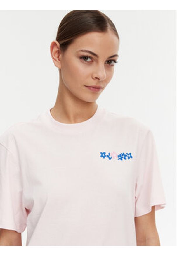 Hugo - HUGO T-Shirt Vintage Tee 50537239 Różowy Relaxed Fit. Kolor: różowy. Materiał: bawełna. Styl: vintage