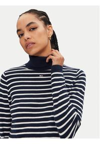 Tommy Jeans Golf Essential DW0DW19686 Granatowy Regular Fit. Typ kołnierza: golf. Kolor: niebieski. Materiał: bawełna, wiskoza #2