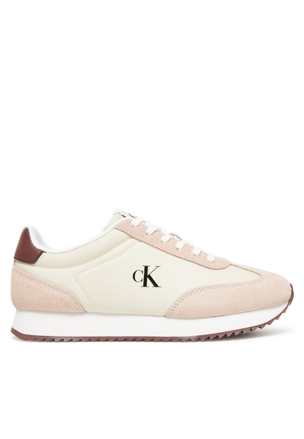 Calvin Klein Jeans Sneakersy Runner Laceup Mg Nylon Mix YW0YW01828 Różowy. Kolor: różowy. Materiał: materiał