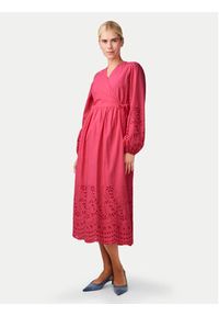 YAS Sukienka codzienna Luma 26032685 Różowy Regular Fit. Okazja: na co dzień. Kolor: różowy. Materiał: bawełna. Typ sukienki: proste. Styl: casual #5