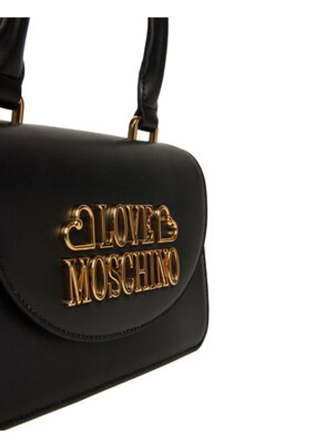 Love Moschino - LOVE MOSCHINO Torebka JC4335PP0NK1300A Czarny. Kolor: czarny. Materiał: skórzane