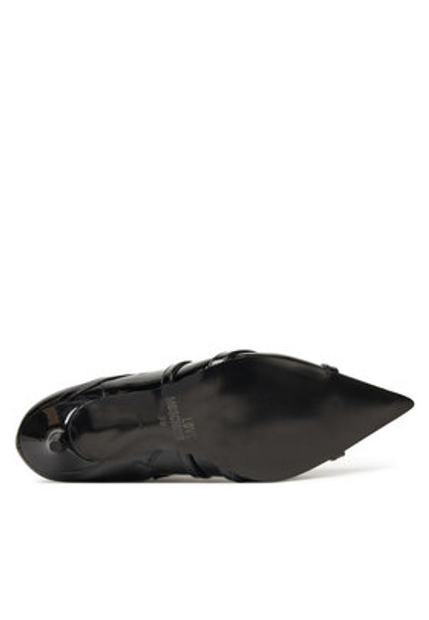 Love Moschino - LOVE MOSCHINO Botki JA21047G1NIH000 Czarny. Kolor: czarny. Materiał: lakier, skóra