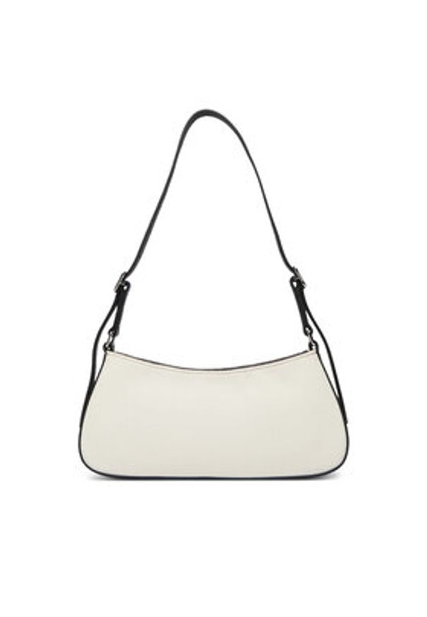 Calvin Klein Torebka Ck Canvas Small Shoulder Bag LV04F3347G Biały. Kolor: biały