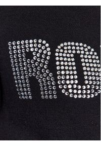 ROTATE Sweter Firm Rhinestone 100115100 Czarny Regular Fit. Kolor: czarny. Materiał: bawełna #2